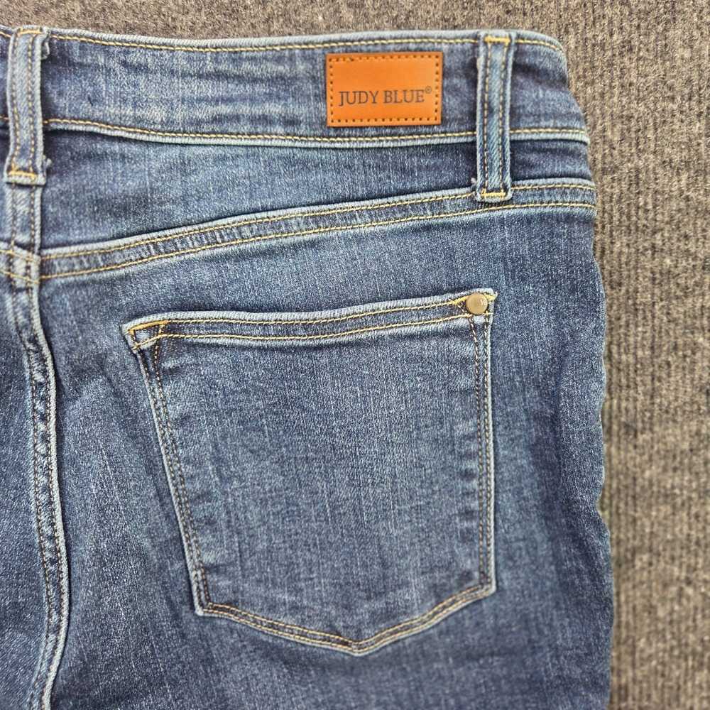 Judy Blue Flare Jeans Womens 13/31 Blue Denim High Rise Stretch Western Casual